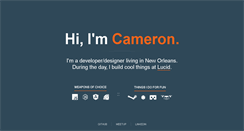 Desktop Screenshot of cameronsampson.com